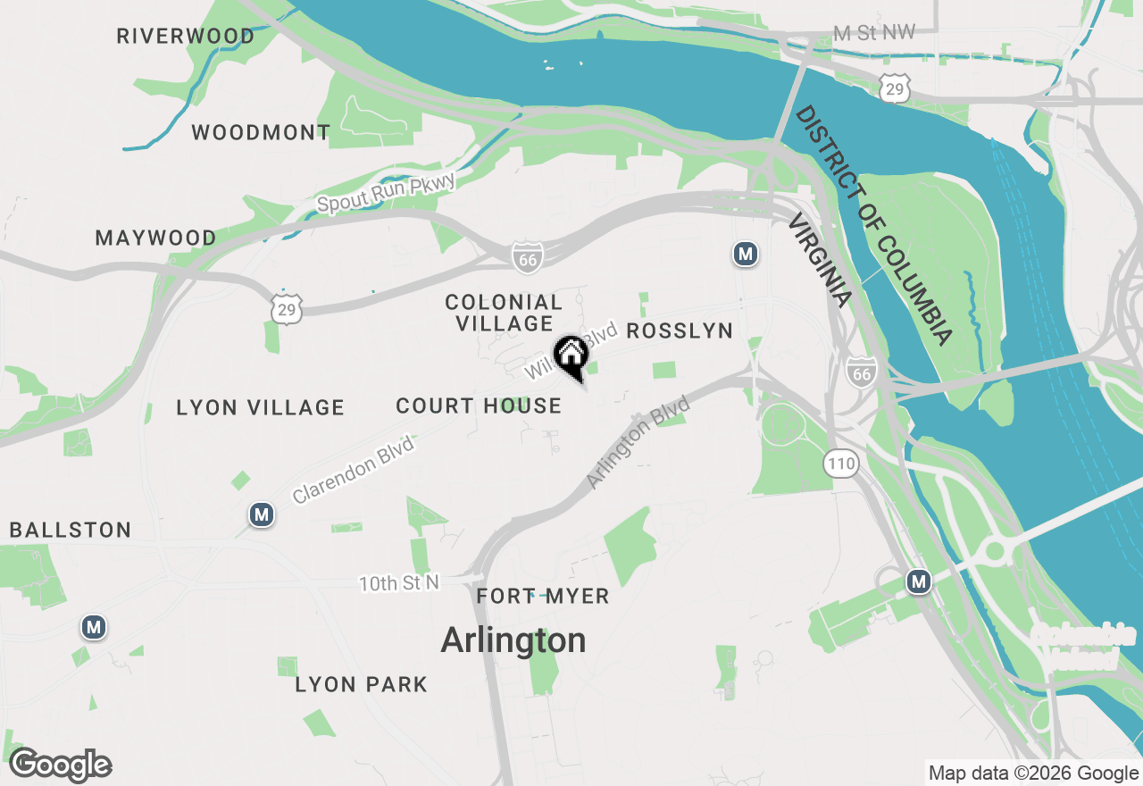 Map of 1808 16th Street N #1, Arlington, VA 22209