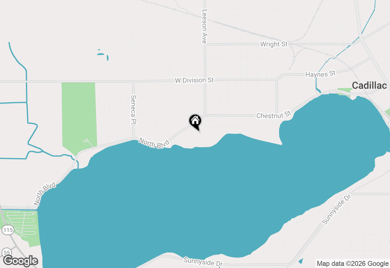 Map of 140 North Shore Drive W #UNIT #17, Cadillac, MI 49601