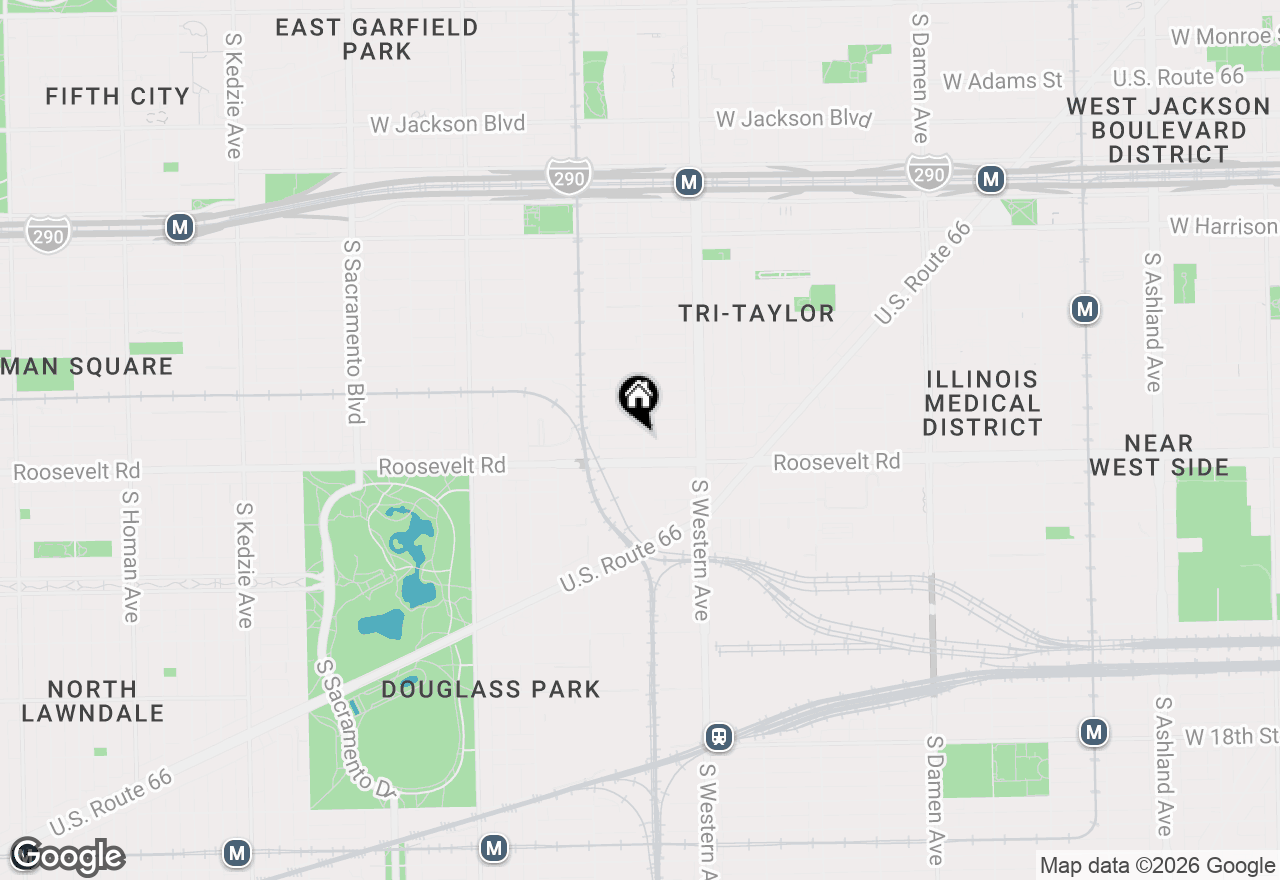 Map of 2501 W Grenshaw Street #1W, Chicago, IL 60612