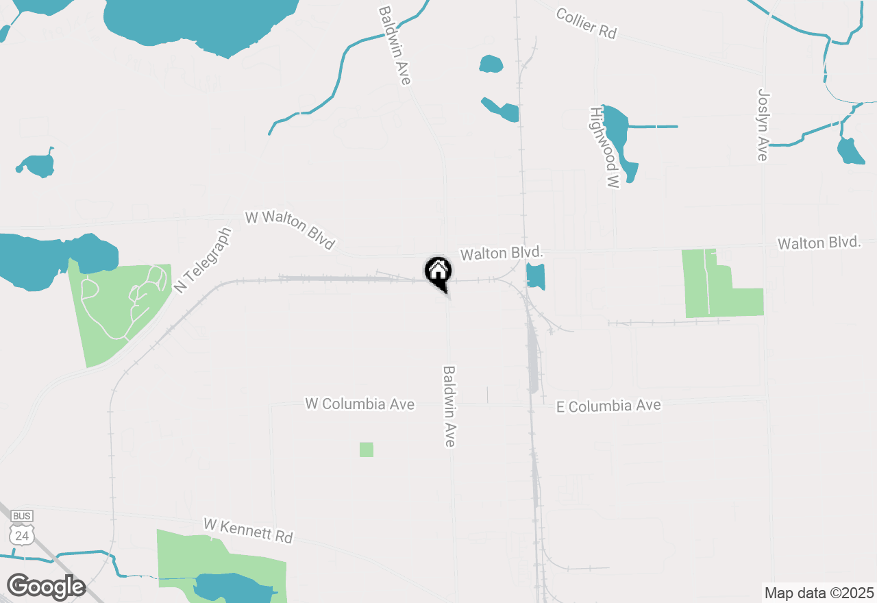 Map of 1375 Baldwin Avenue, Pontiac, MI 48340