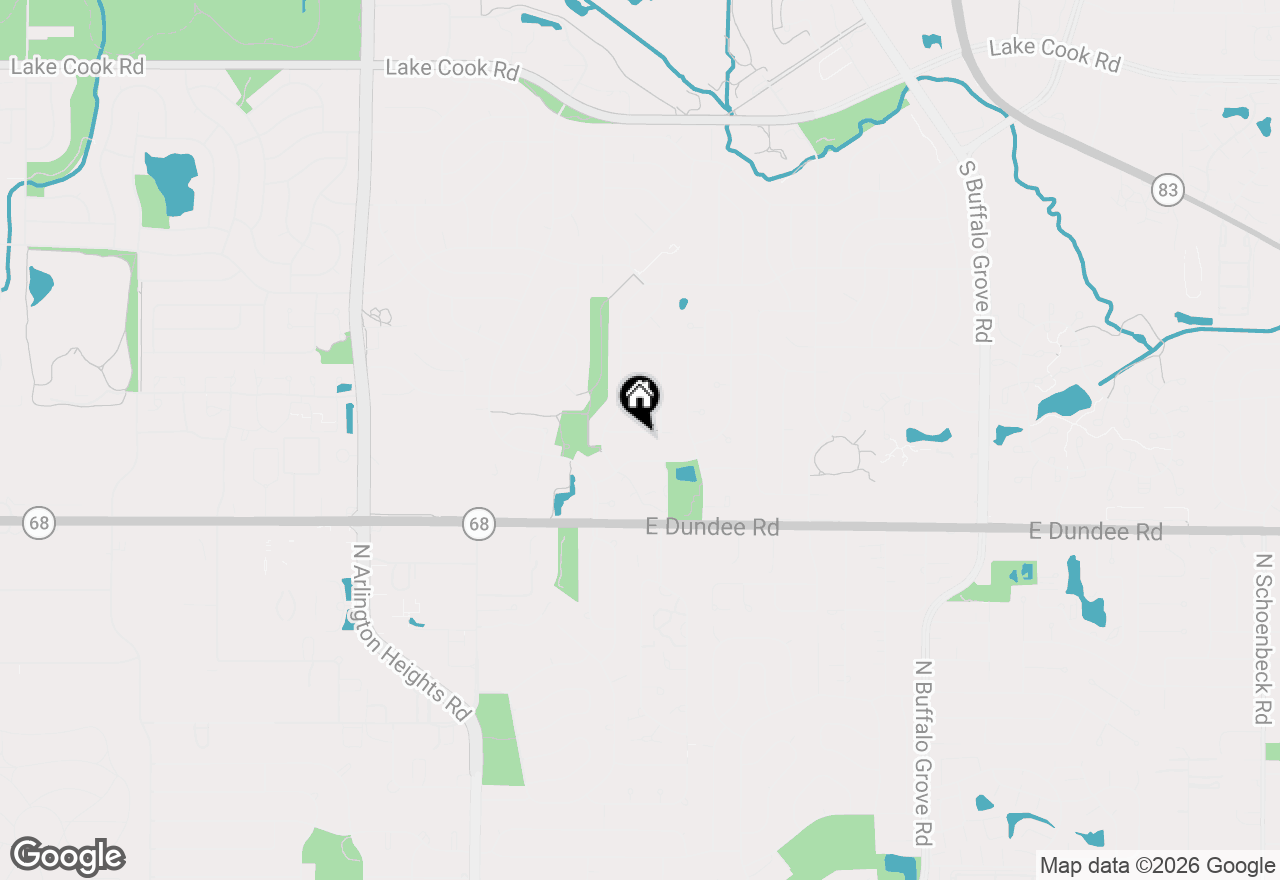 Map of 629 Sycamore Road, Buffalo Grove, IL 60089