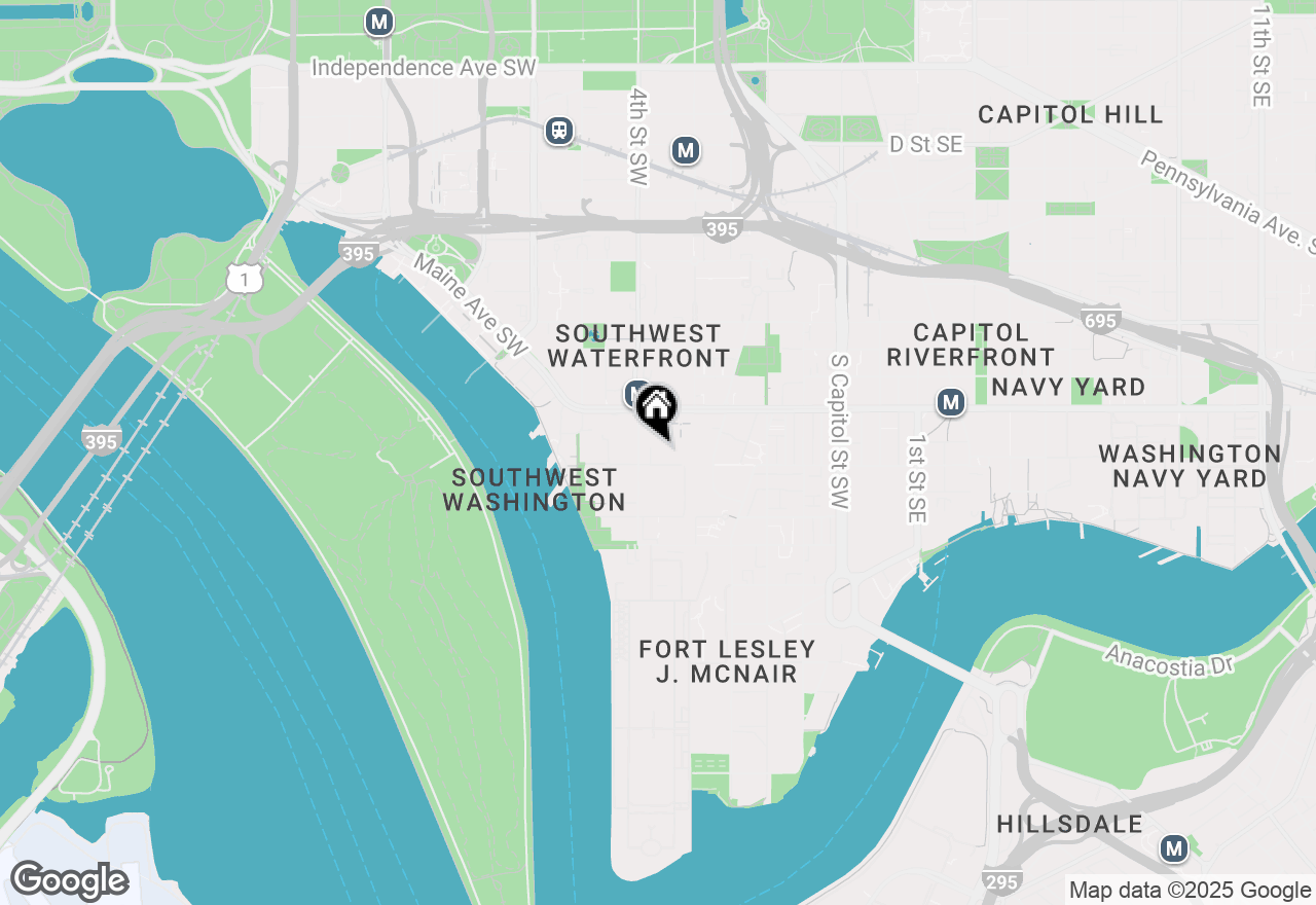 Map of 361 N Street Sw #361, Washington, DC 20024