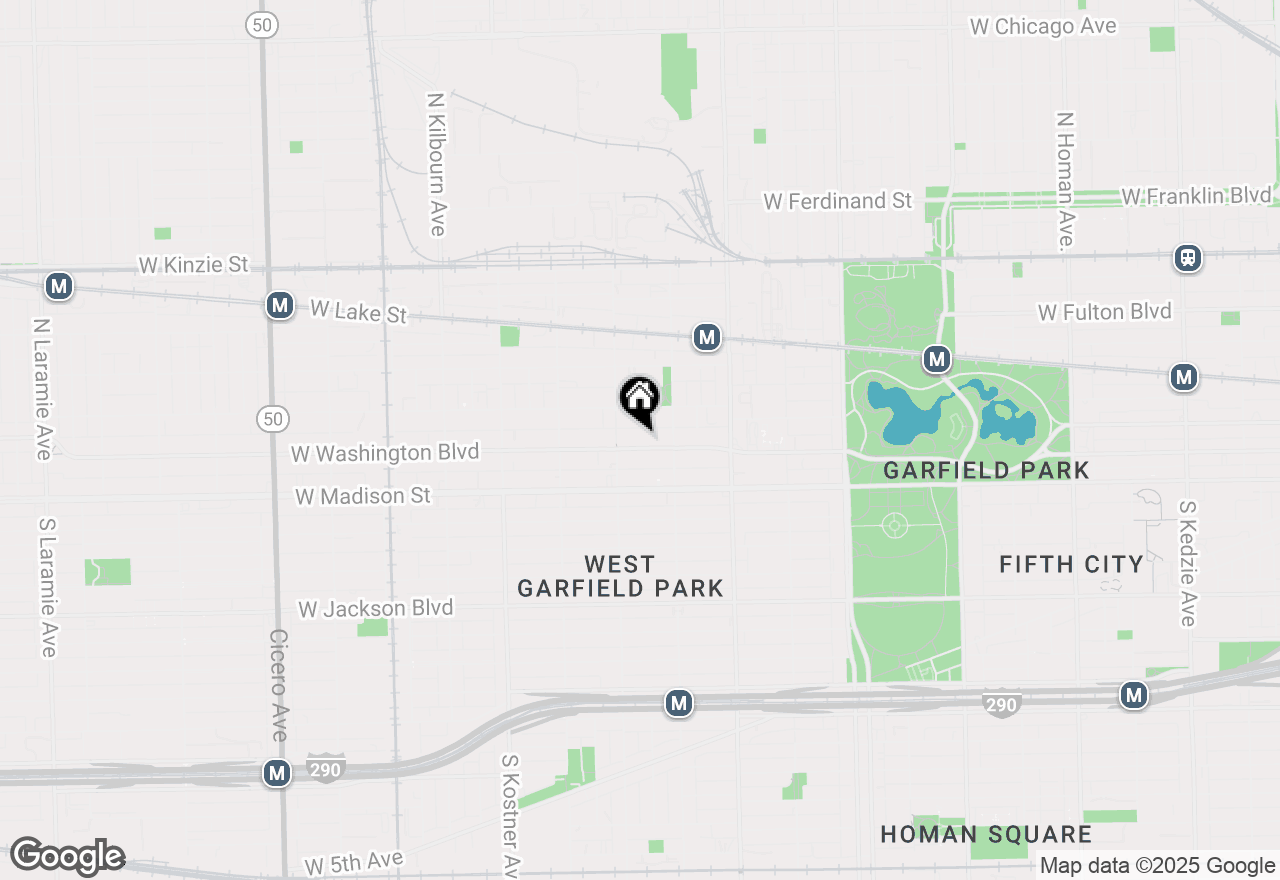 Map of 4136 W Washington Boulevard, Chicago, IL 60624