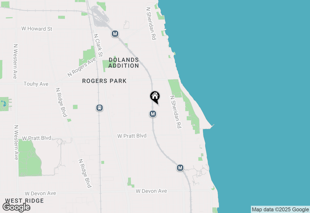 Map of 1344 W Lunt Avenue #208, Chicago, IL 60626