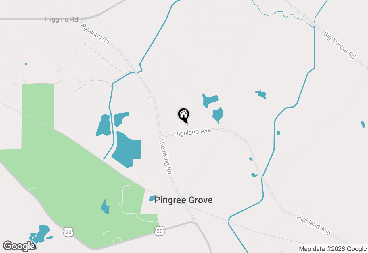 Map of 674 Boathouse Road, Pingree Grove, IL 60140