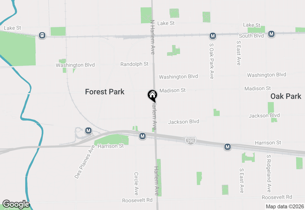 Map of 7202 Adams Street #6, Forest Park, IL 60130