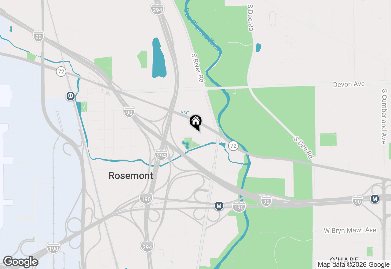 Map of 9463 Maple Drive #1A, Rosemont, IL 60018
