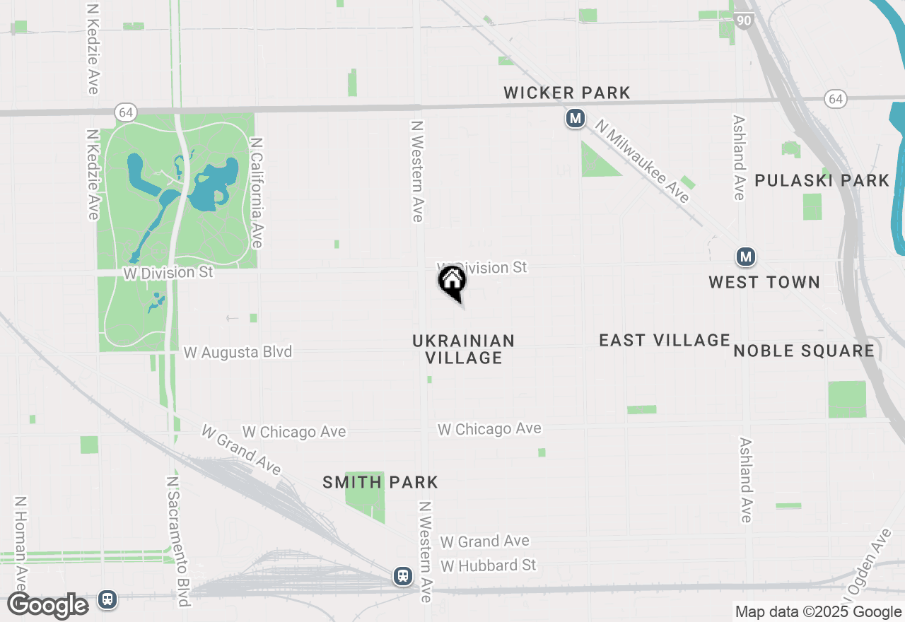 Map of 2315 W Thomas Street #1R, Chicago, IL 60622