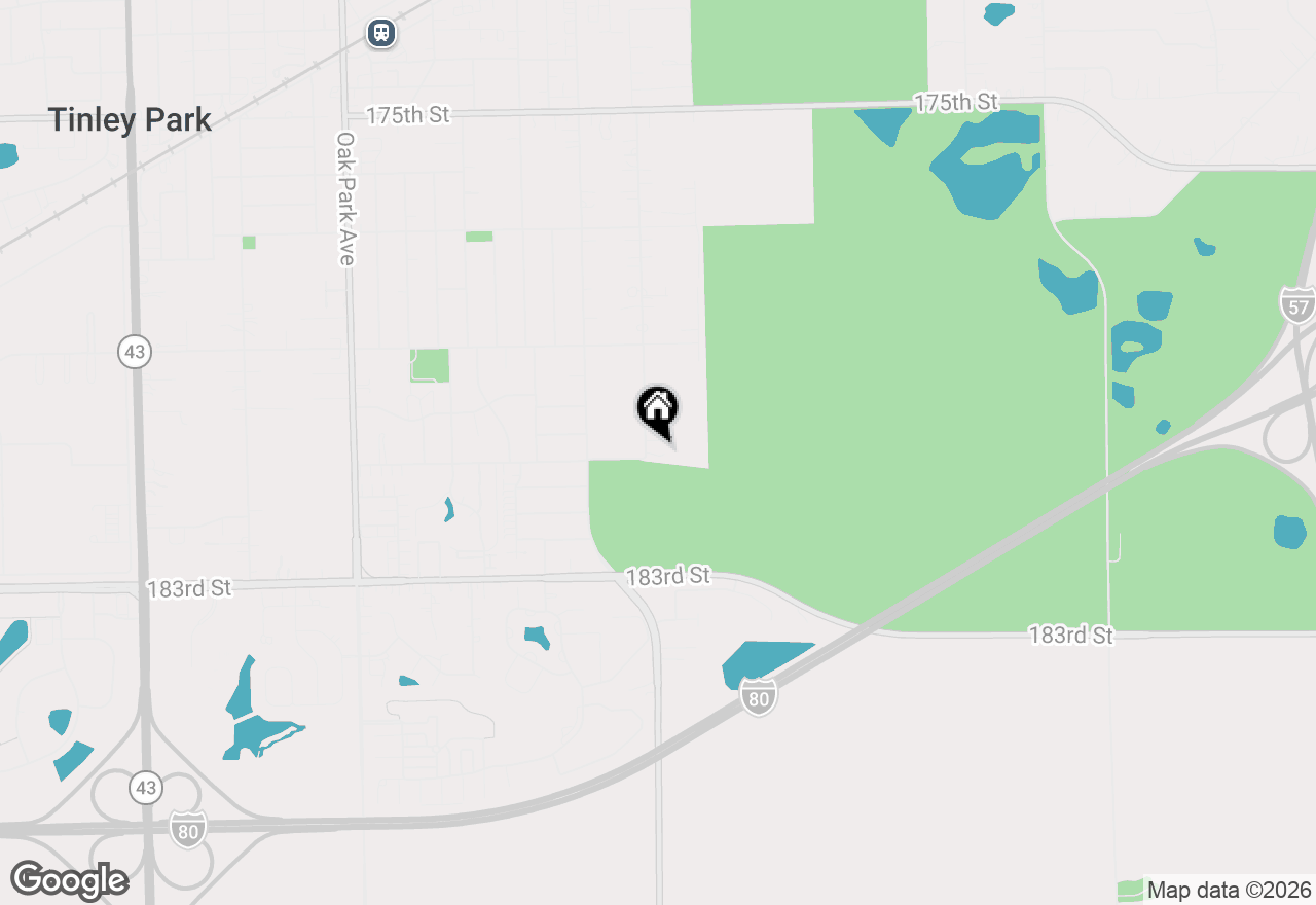 Map of 18055 Highland Avenue, Tinley Park, IL 60477