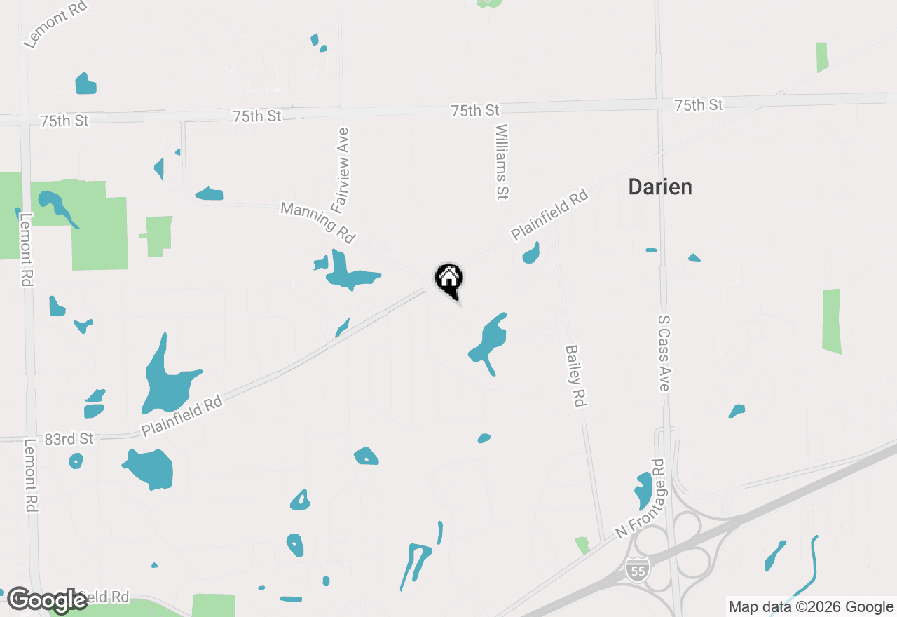 Map of 8005 Wildwood Lane, Darien, IL 60561