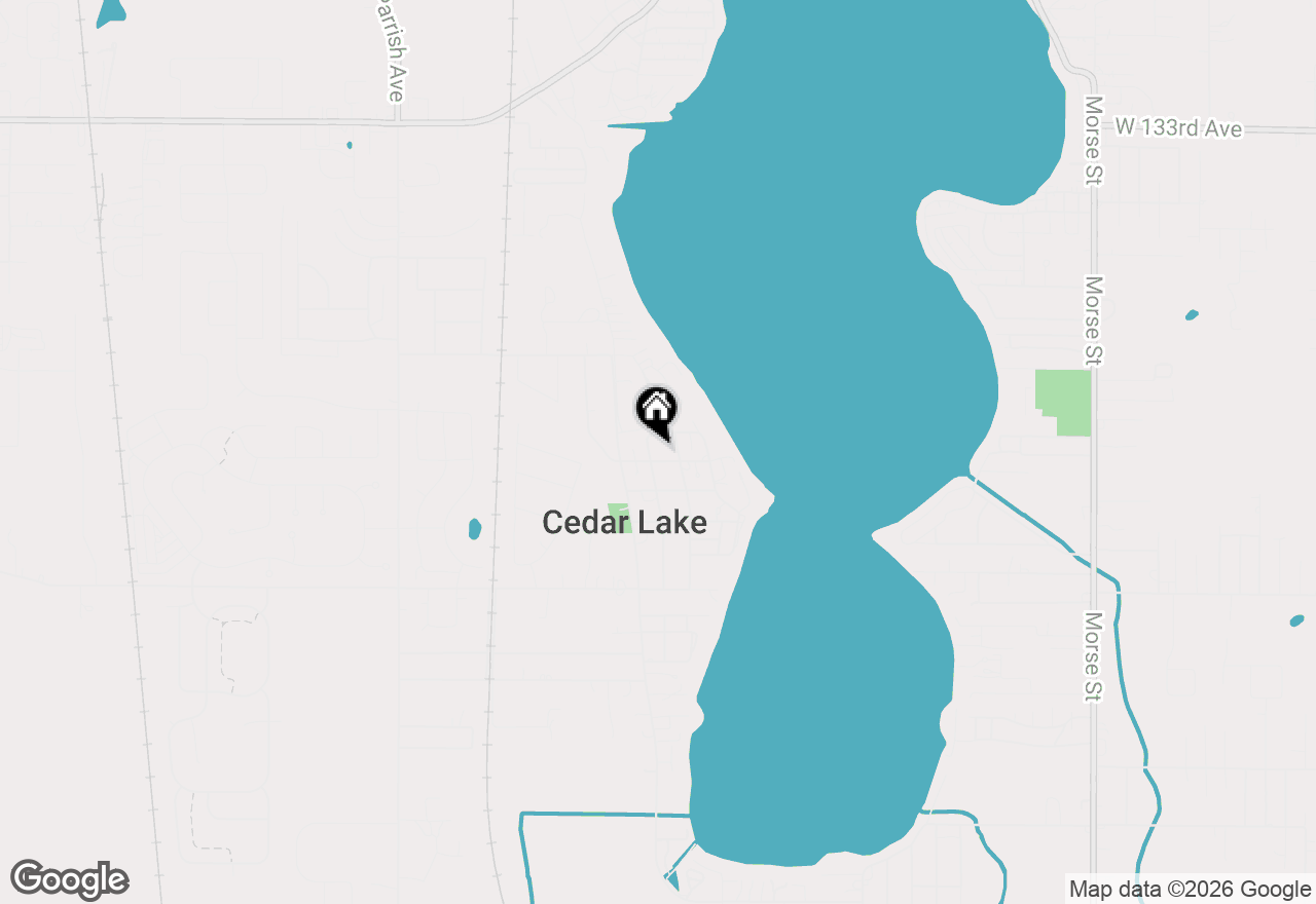 Map of 13861 Butternut Street, Cedar Lake, IN 46303