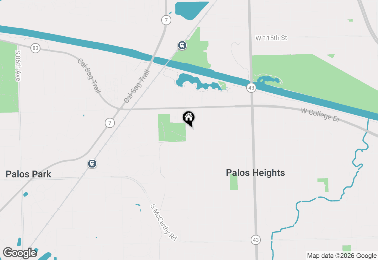 Map of 12013 S 76th Avenue, Palos Heights, IL 60463