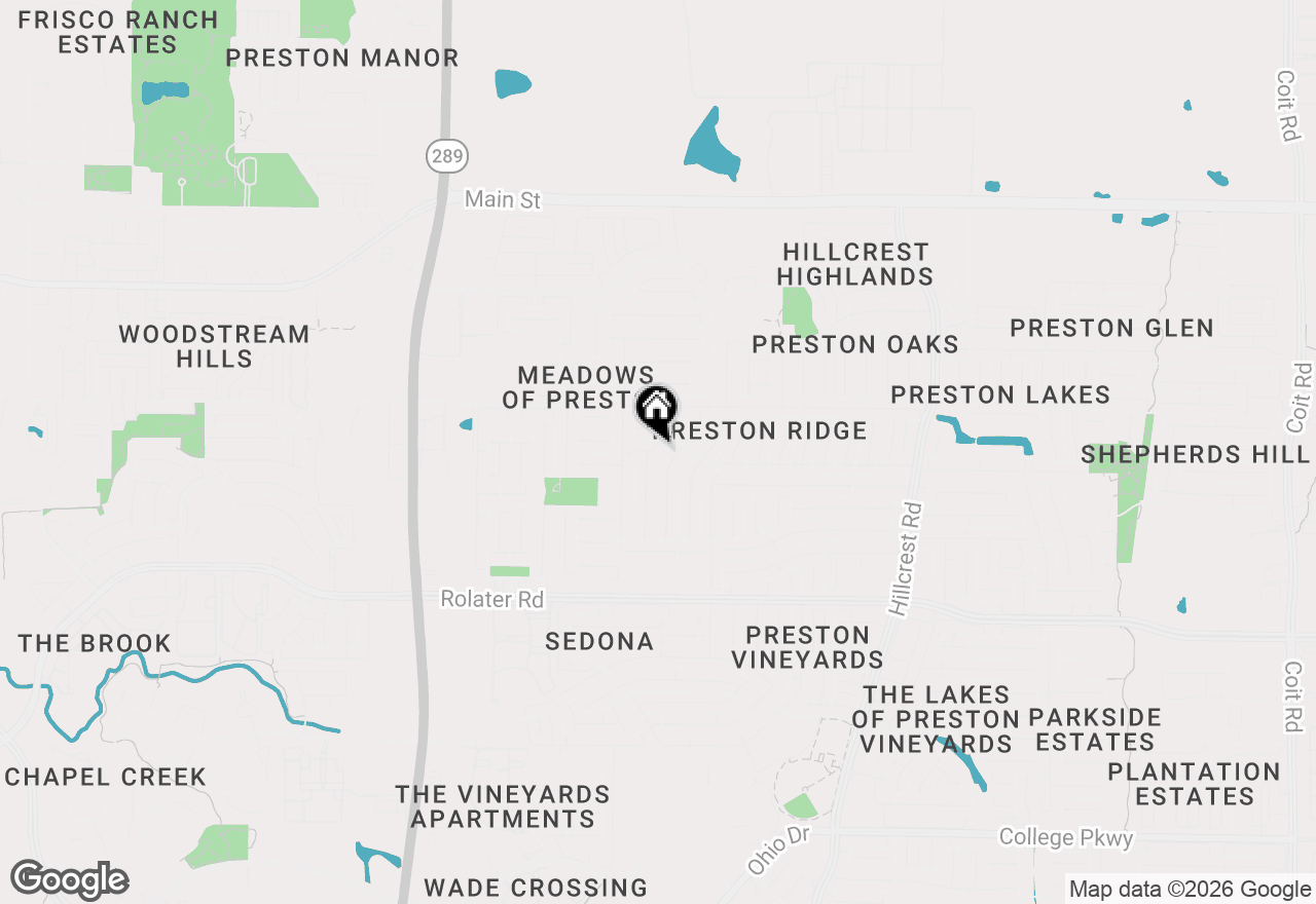 Map of 7833 Lancelot Road, Frisco, TX 75035