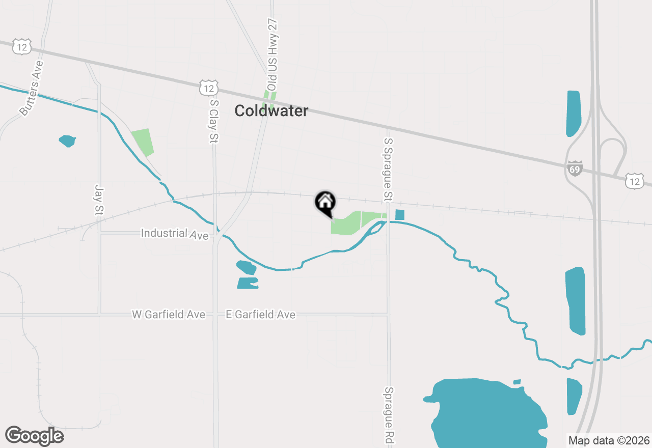 Map of 50 Bennett Street, Coldwater, MI 49036