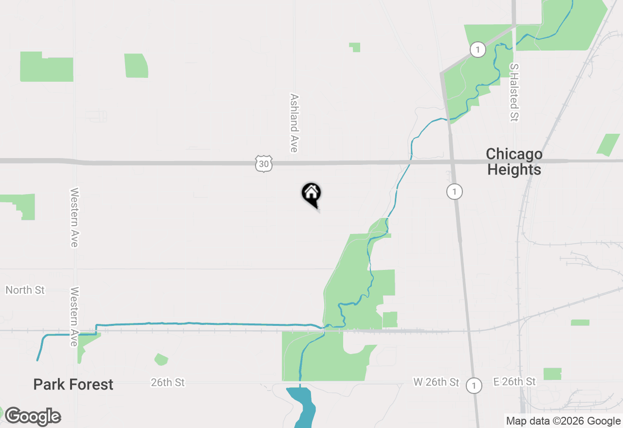 Map of 289 W 16th Street, Chicago Heights, IL 60411