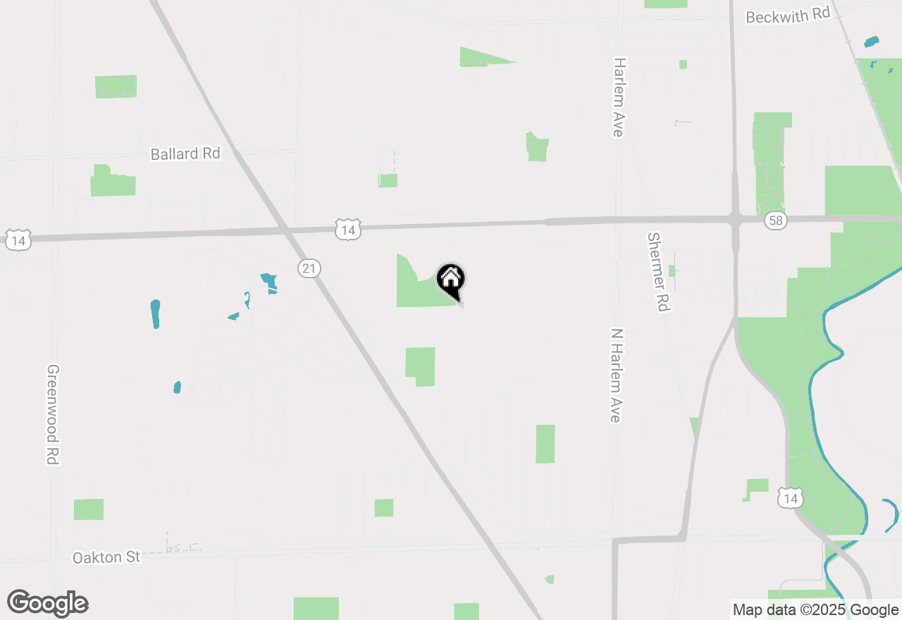 Map of 8556 N Oriole Avenue, Niles, IL 60714