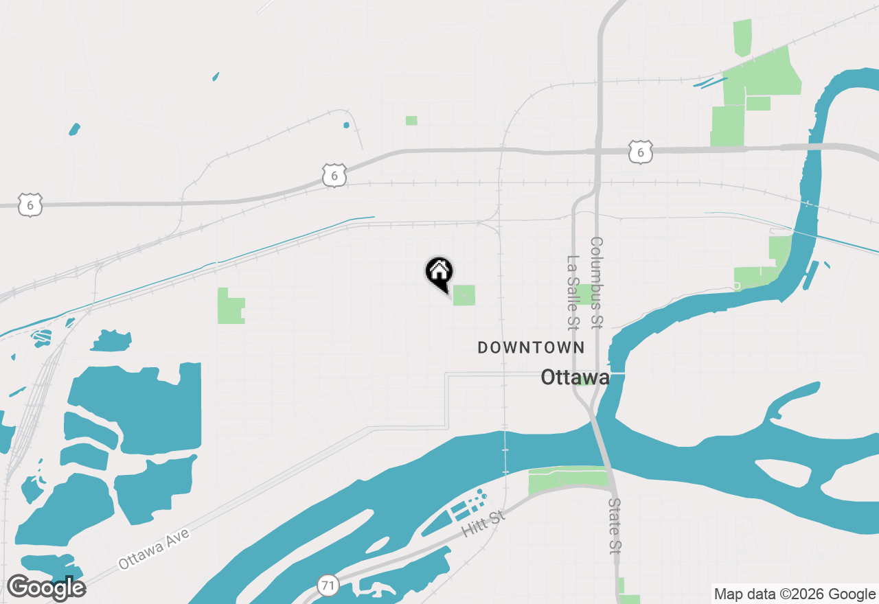 Map of 718 W Jackson Street, Ottawa, IL 61350