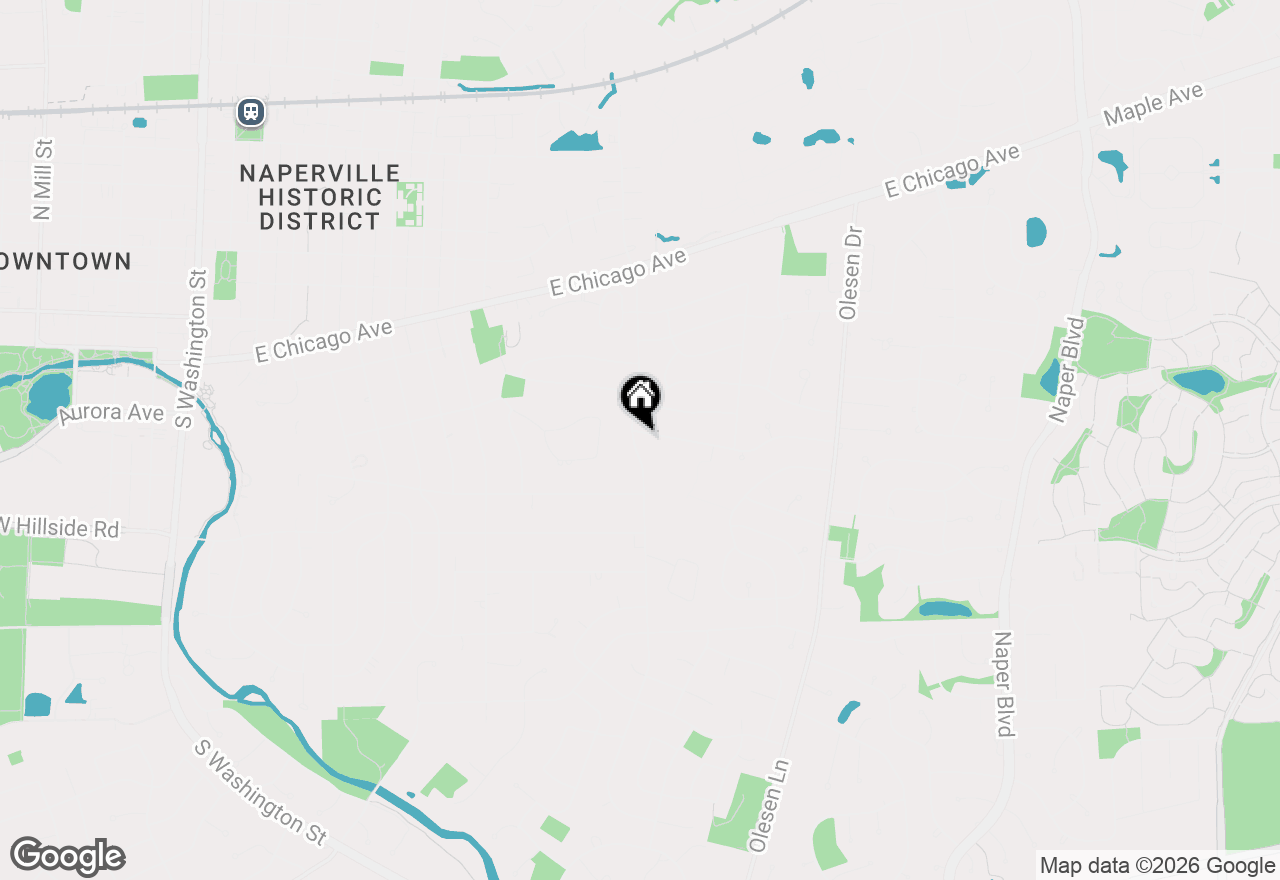 Map of 402 S Charles Avenue, Naperville, IL 60540