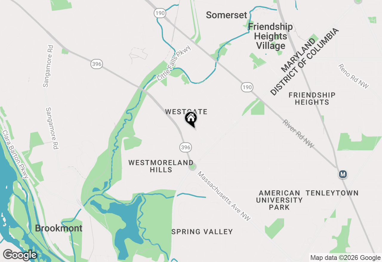 Map of 5109 Worthington Drive, Bethesda, MD 20816