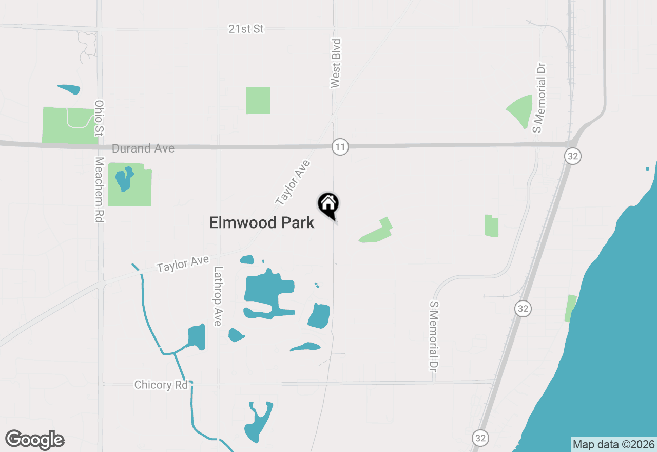 Map of 3427 E Elmwood Dr, Elmwood Park, WI 53405
