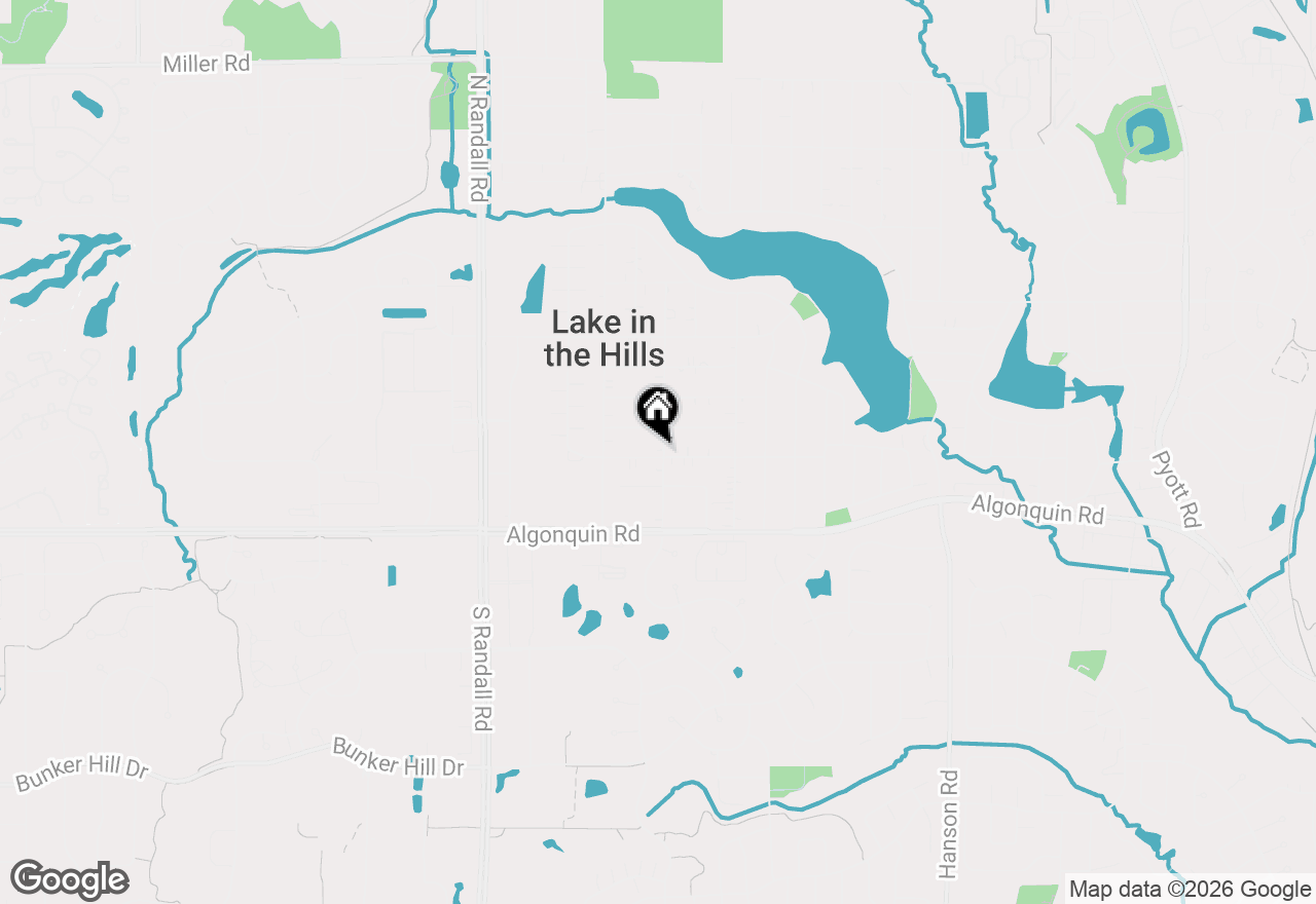 Map of 101 Oakleaf Road, Lake In The Hills, IL 60156