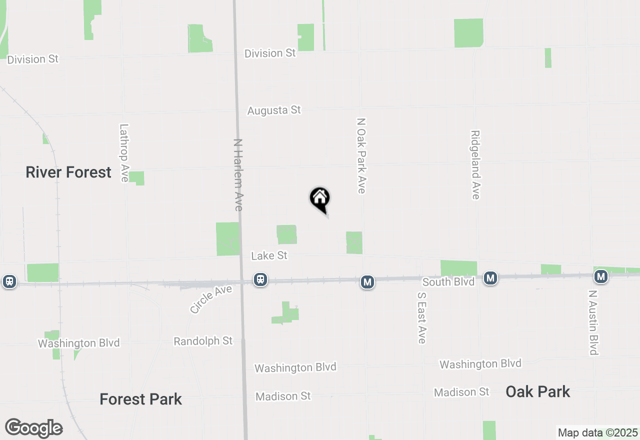 Map of 221 N Kenilworth Avenue #105, Oak Park, IL 60302