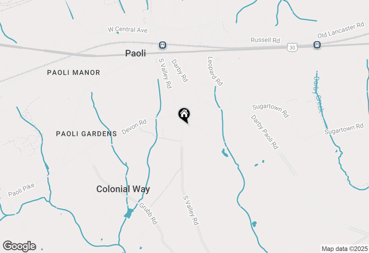 Map of 106 Weatherstone Drive, Paoli, PA 19301