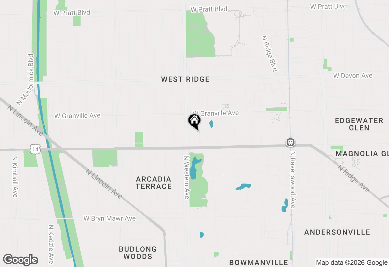Map of 6052 N Claremont Avenue #1S, Chicago, IL 60659