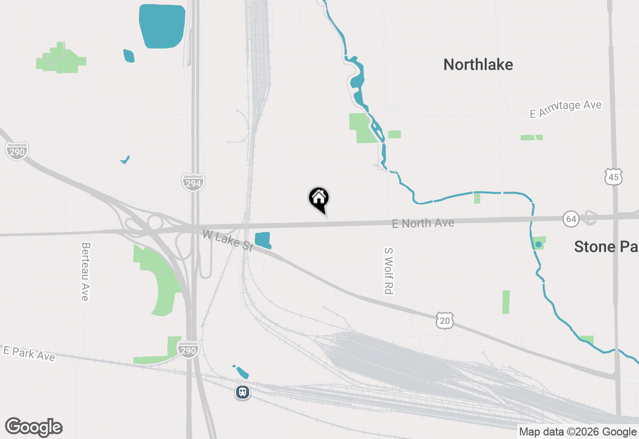 Map of 116 E North Avenue, Northlake, IL 60164
