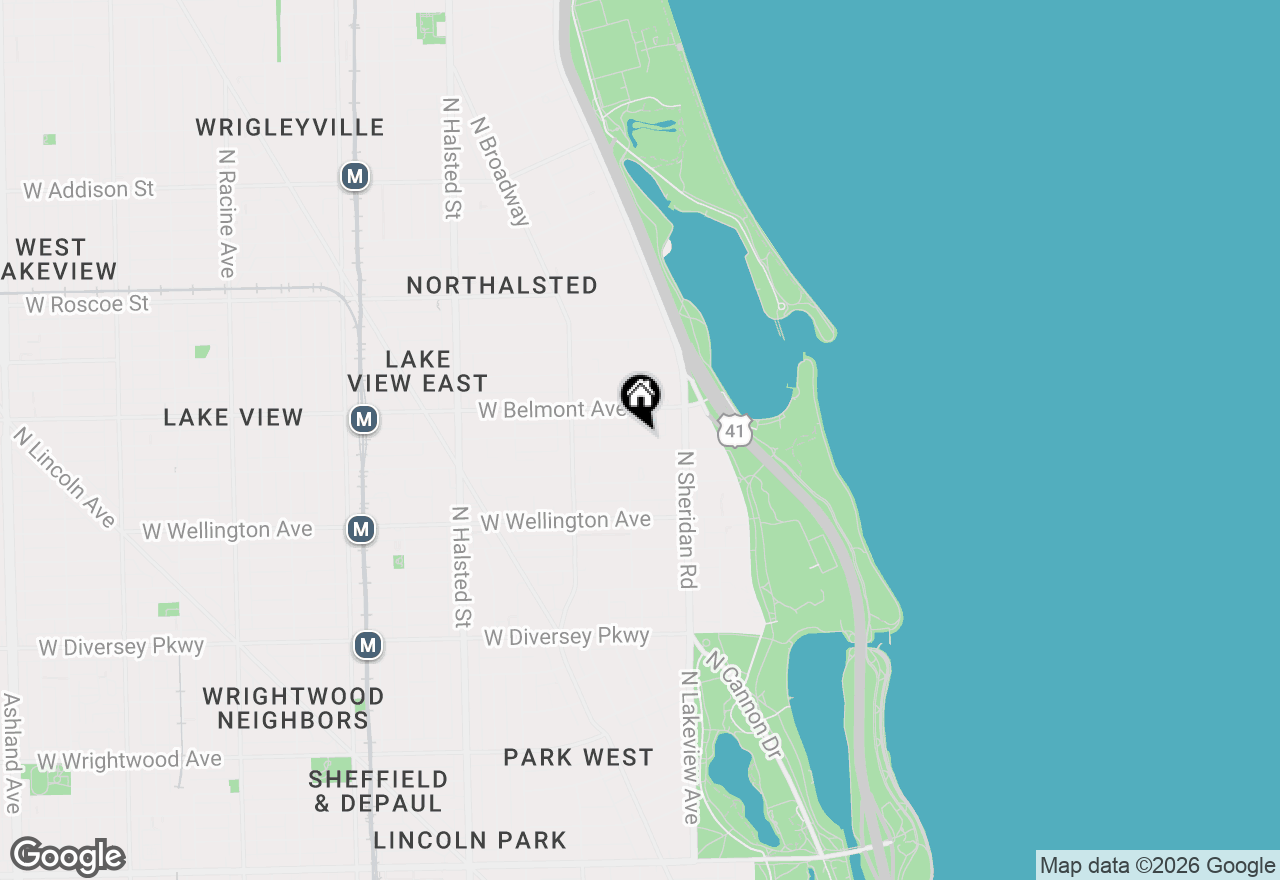 Map of 450 W Briar Place #8D, Chicago, IL 60657