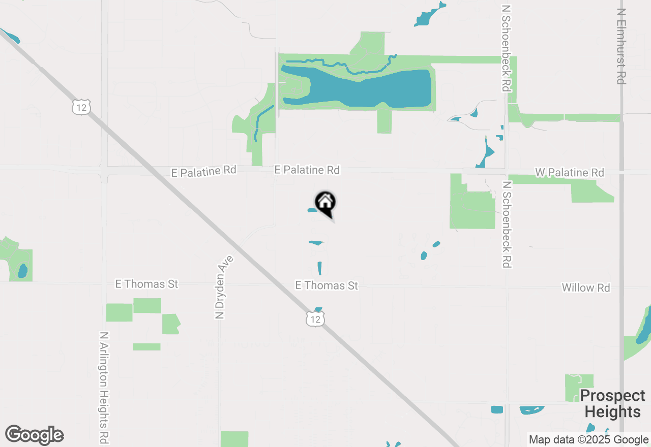 Map of 1707 E Avon Lane, Arlington Heights, IL 60004