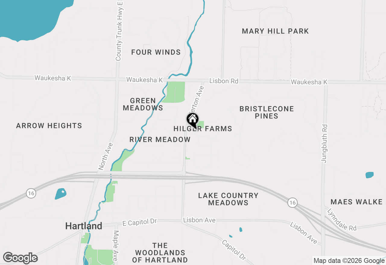 Map of 924 Marquette Rd, Hartland, WI 53029