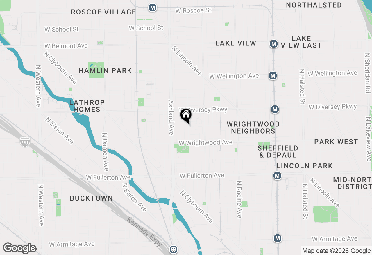 Map of 2658 N Greenview Avenue, Chicago, IL 60614