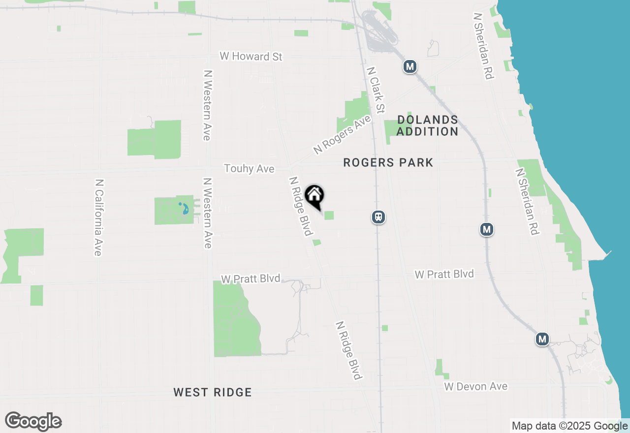 Map of 2020 W Lunt Avenue #I, Chicago, IL 60645