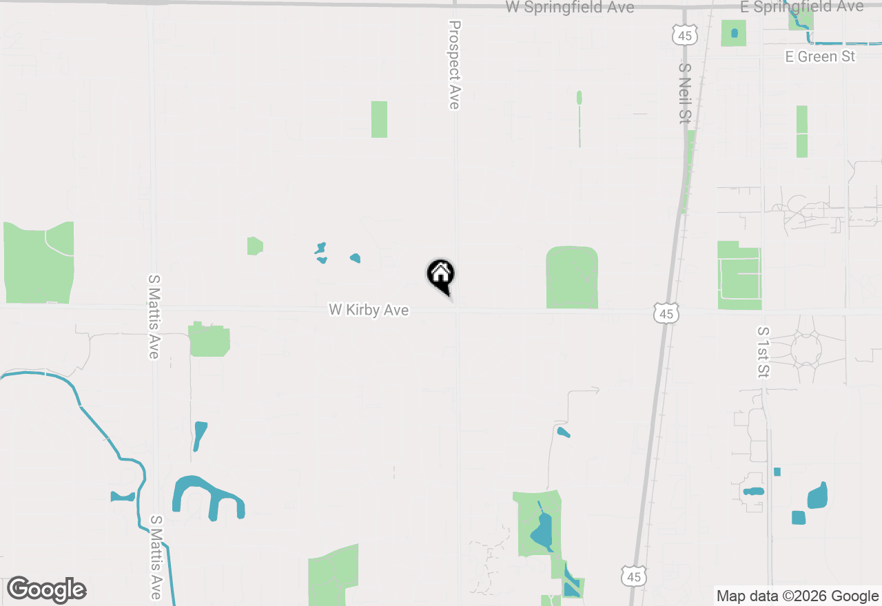 Map of 904 W Kirby Avenue, Champaign, IL 61821