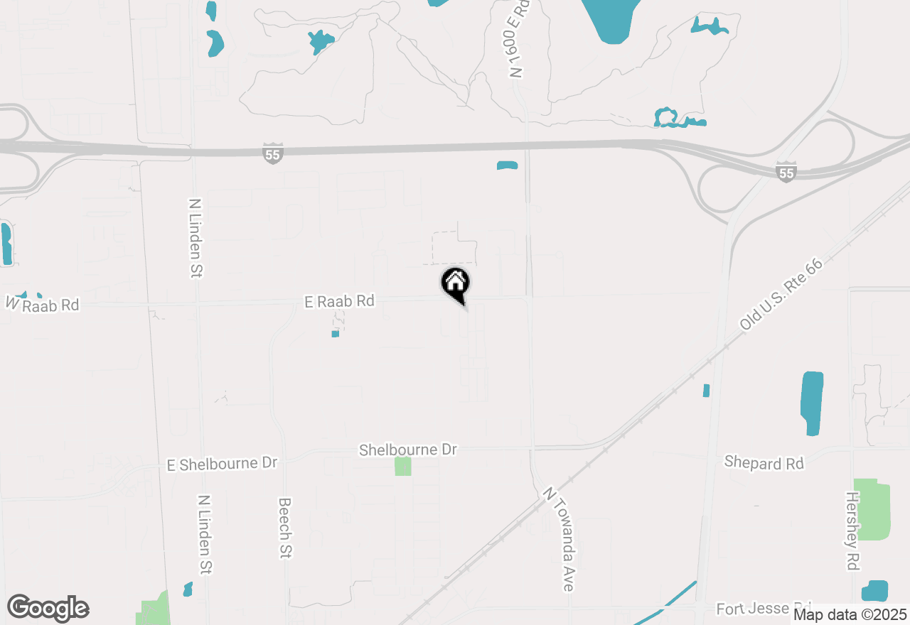 Map of 1661 Belclare Road, Normal, IL 61761