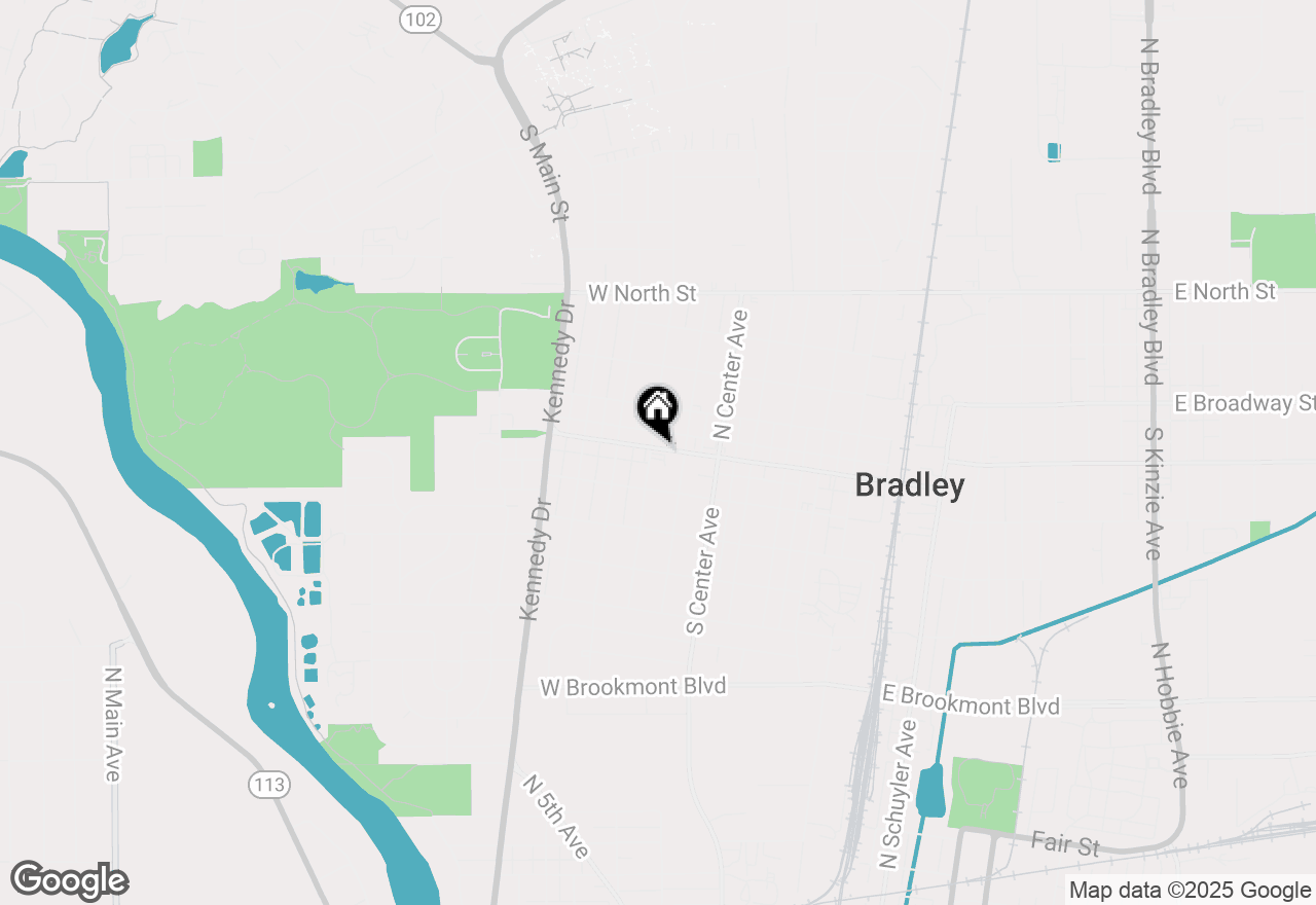 Map of 710 W Broadway Street, Bradley, IL 60915
