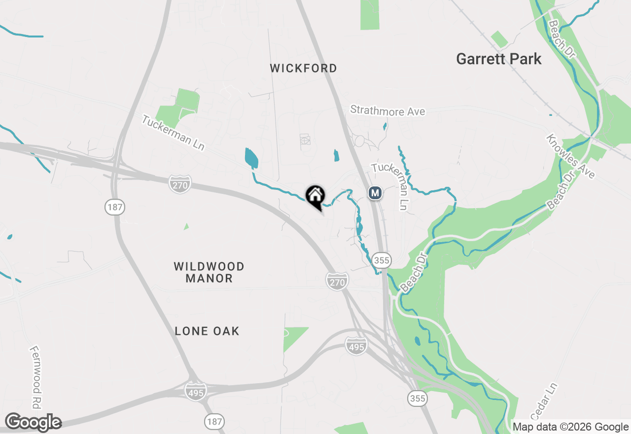 Map of 5449 Grove Ridge #116, North Bethesda, MD 20852