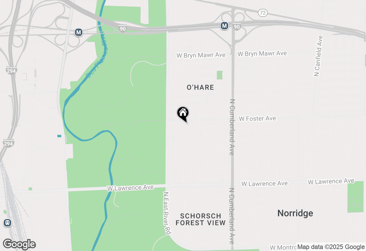 Map of 8701 W Foster Avenue #206, Chicago, IL 60631