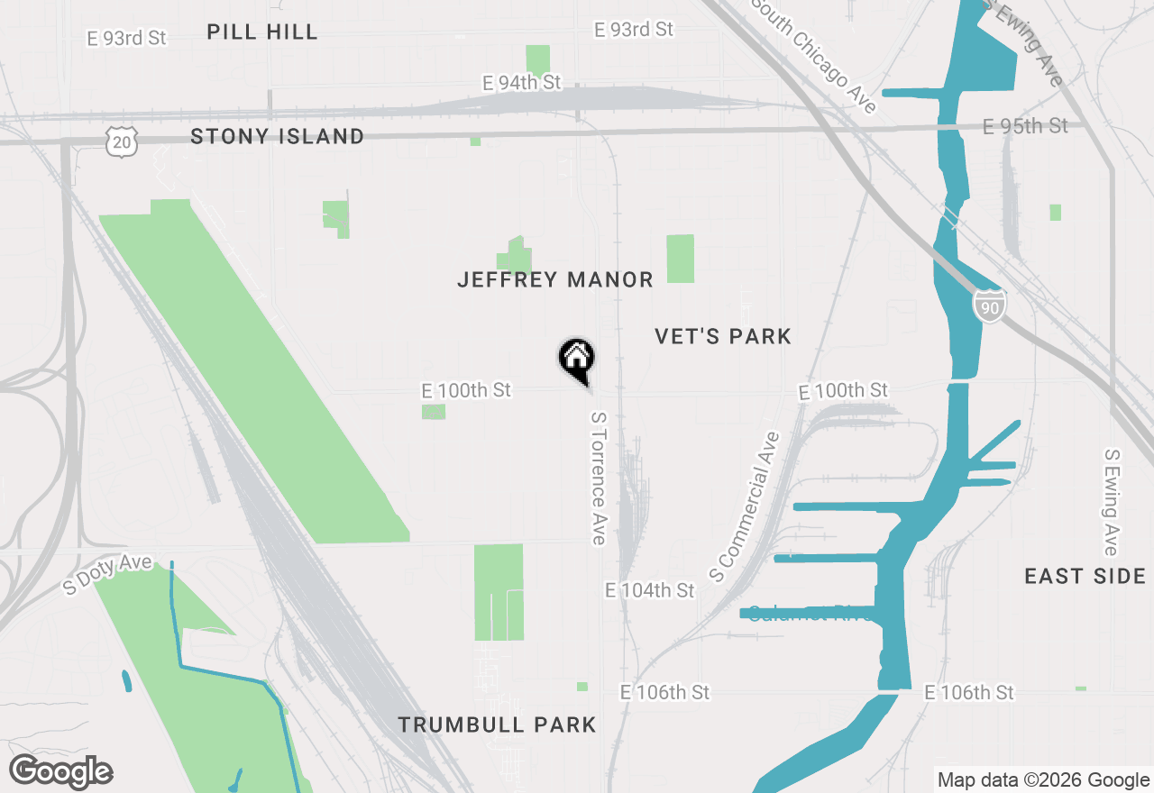 Map of 10007 S Hoxie Avenue, Chicago, IL 60617