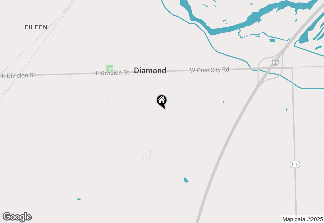 Map of 435 S Calkey Street, Diamond, IL 60416