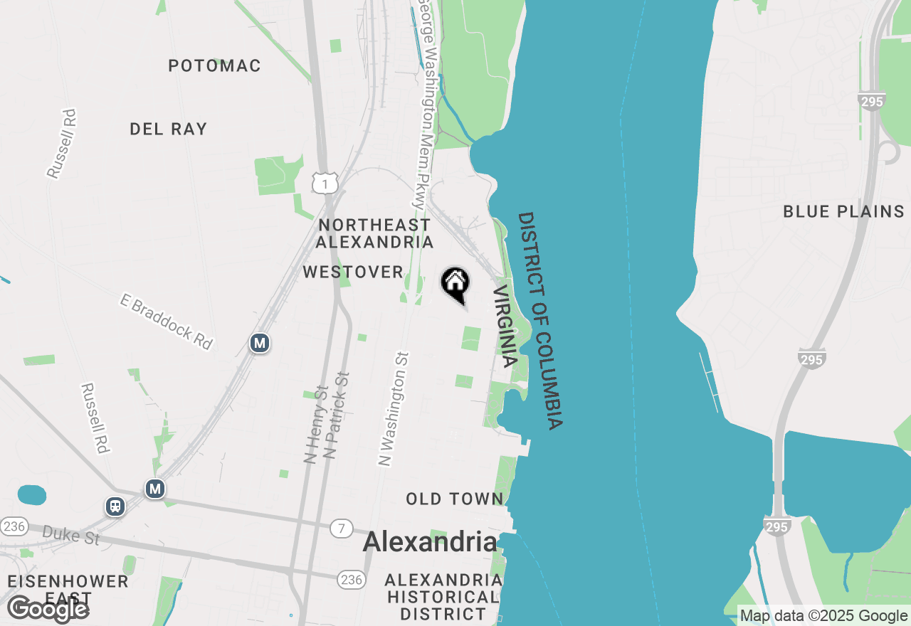 Map of 1037 N Pitt Street, Alexandria, VA 22314