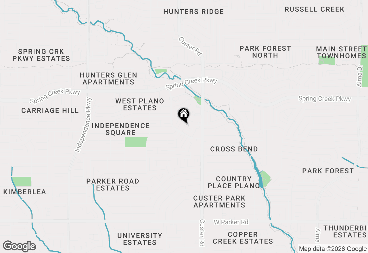 Map of 2141 Tomahawk Drive, Plano, TX 75023