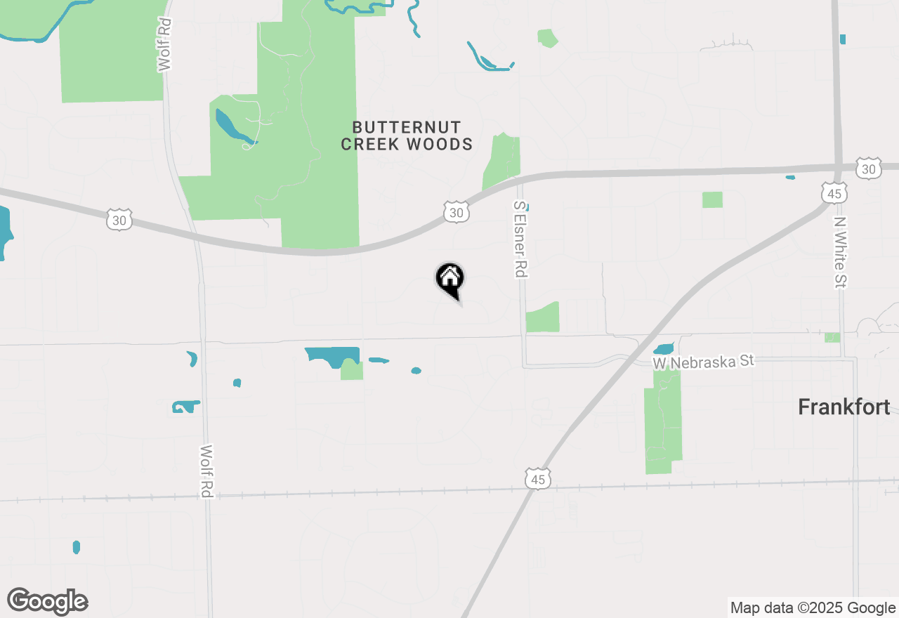 Map of 10597 Lexington Lane, Frankfort, IL 60423