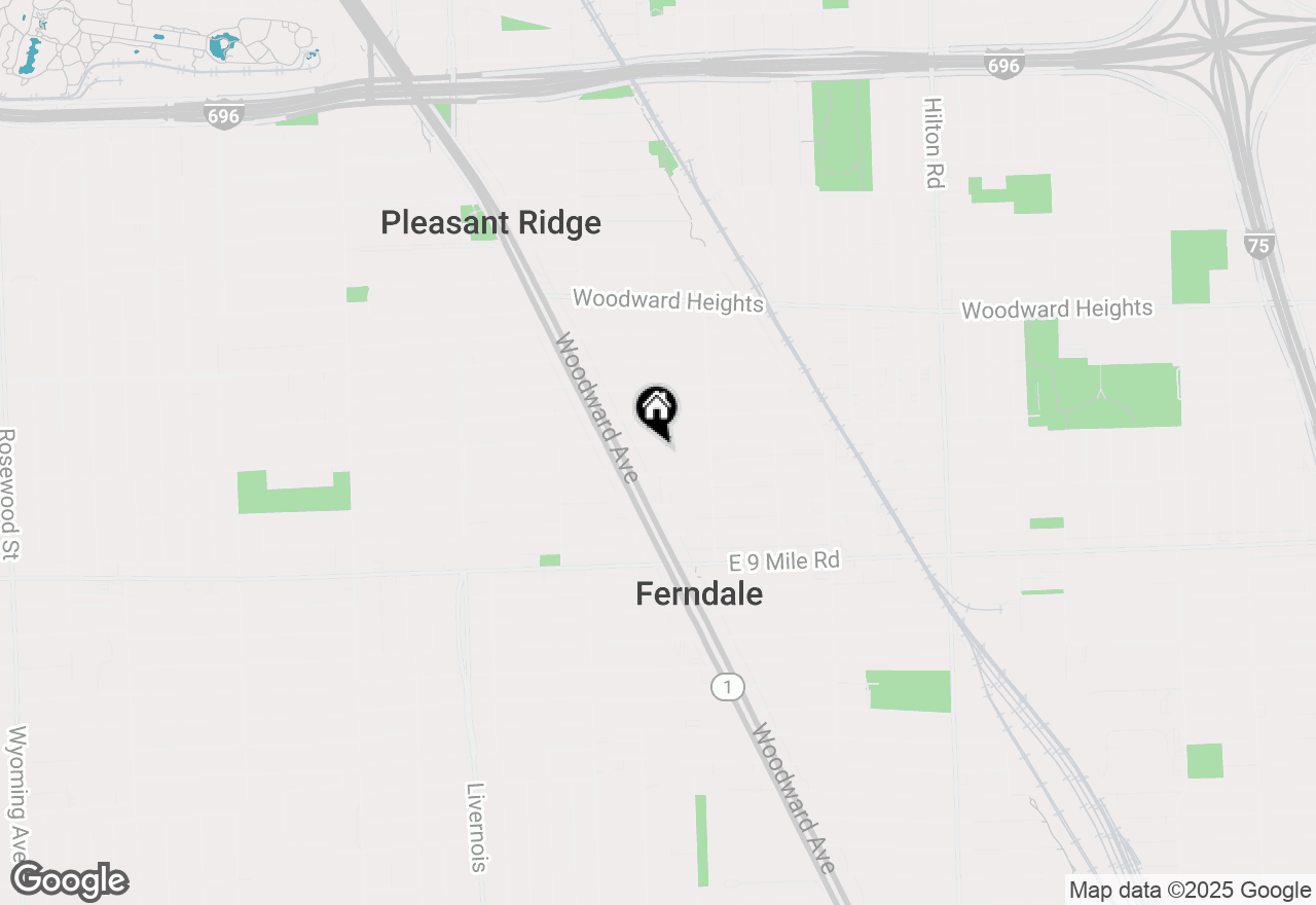 Map of 240 E Lewiston Avenue, Ferndale, MI 48220