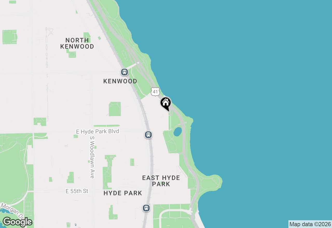 Map of 4950 S Chicago Beach Drive #4A, Chicago, IL 60615