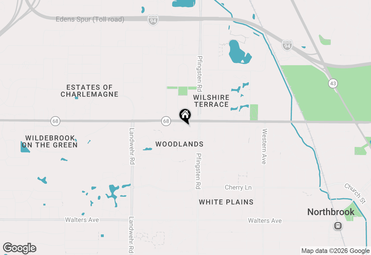 Map of 864 Winchester Lane, Northbrook, IL 60062