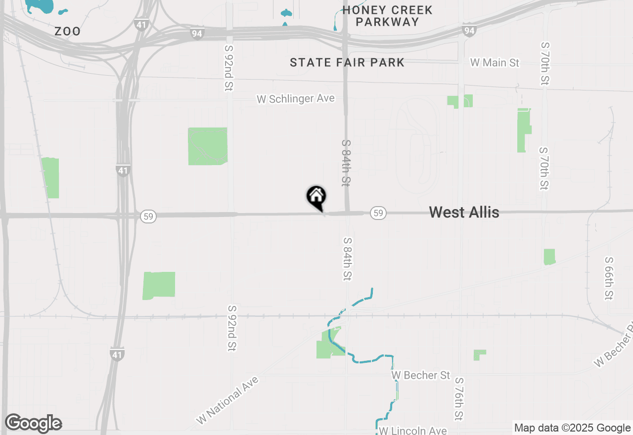 Map of 8601 W Greenfield Ave, West Allis, WI 53214