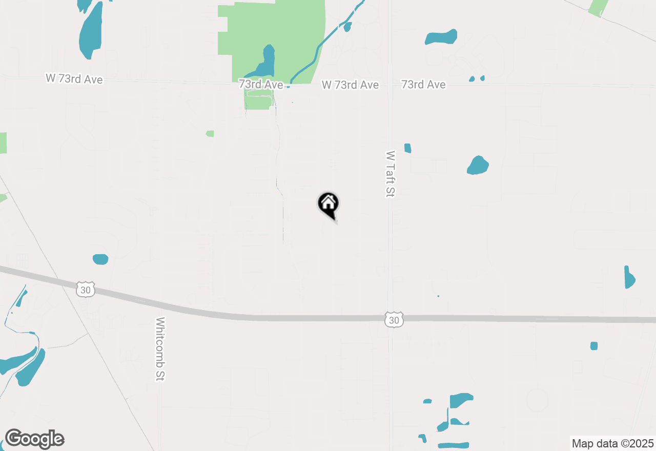 Map of 7714 Marshall Street, Merrillville, IN 46410