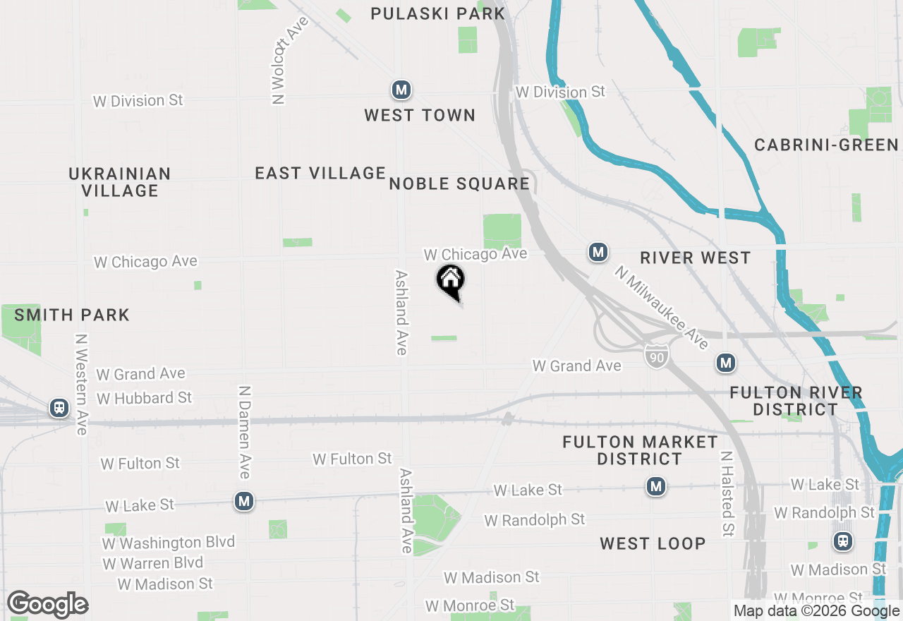 Map of 1450 W Erie Street #1E, Chicago, IL 60642